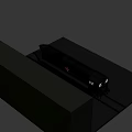 Black Military Tank Model With Red Star Emblem And TP880 Identification Number Design