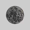 Marble Sphere Component With Textured Floor And Background Surface