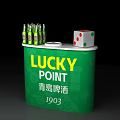 Commercial Snow Beer Display Equipment with Bottle Stand Multi Tier Shelves and Lucky Point 1903