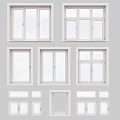 Different Styles Of Casement Windows With Multiple Panels And White Frames