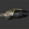 Realistic 3D Mountain Terrain Model With Winding Road And Green Vegetation