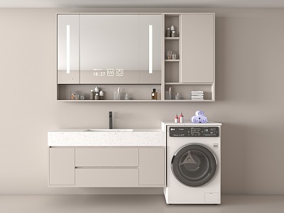 Modern bathroom cabinet 3d model