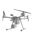 Professional Drone With High Resolution Camera And Stable Landing Gear 3d model