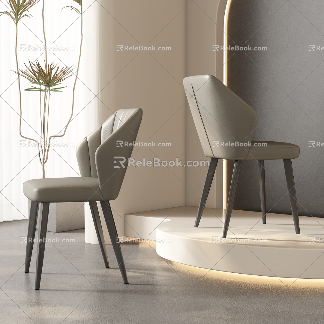 Dining chair combination 3d model