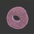 Natural Red Circular Wood Stone Artifact with Rough Texture and Holes