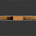 Purly Brand Paint Brush With Wooden Handle And Multi Colored Bristles