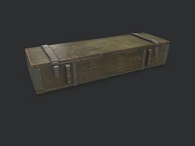 Wooden box military equipment storage box storage box 3d model Wooden box military equipment storage box storage box 3d model