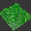 Detailed 3D Urban Block Model With Buildings Streets Trees And Parked Cars