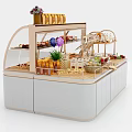 Modern Shelf Bakery Showcase Shelf 3d model