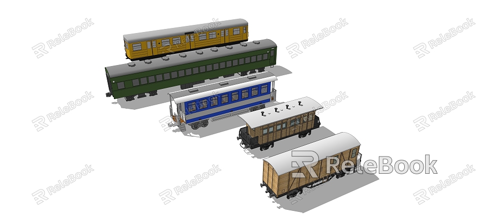 modern train carriage model