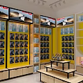 Modern Digital Store Interior With Display Shelves Stocked With Mobile Phones Electronics And Accessories