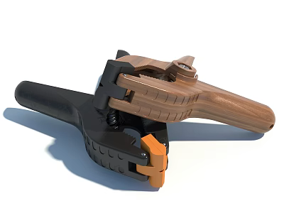 Wooden Handle Adjustable Woodworking Clamp For DIY Projects And Home Use 3d model