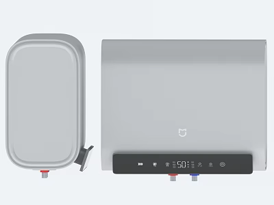 Modern Electric Water Heaters For Daily Use With Digital Display And Controls 3d model