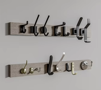 Modern Hook Hanging Coat Hook Combination 3d model