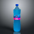 Blue Plastic Water Bottle 1.5 Liter Capacity For Daily Use