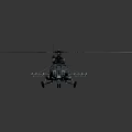 Highly Detailed Helicopter 3D Model With Rotor Blades Fuselage And Landing Gear