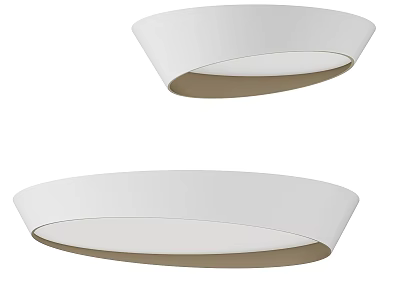 Modern White Round Ceiling Light With Sleek Minimalist Design For Home Decor 3d model