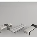 Modern Bed End Stool Bench Sofa Stool Shoe Changing Stool 3d model