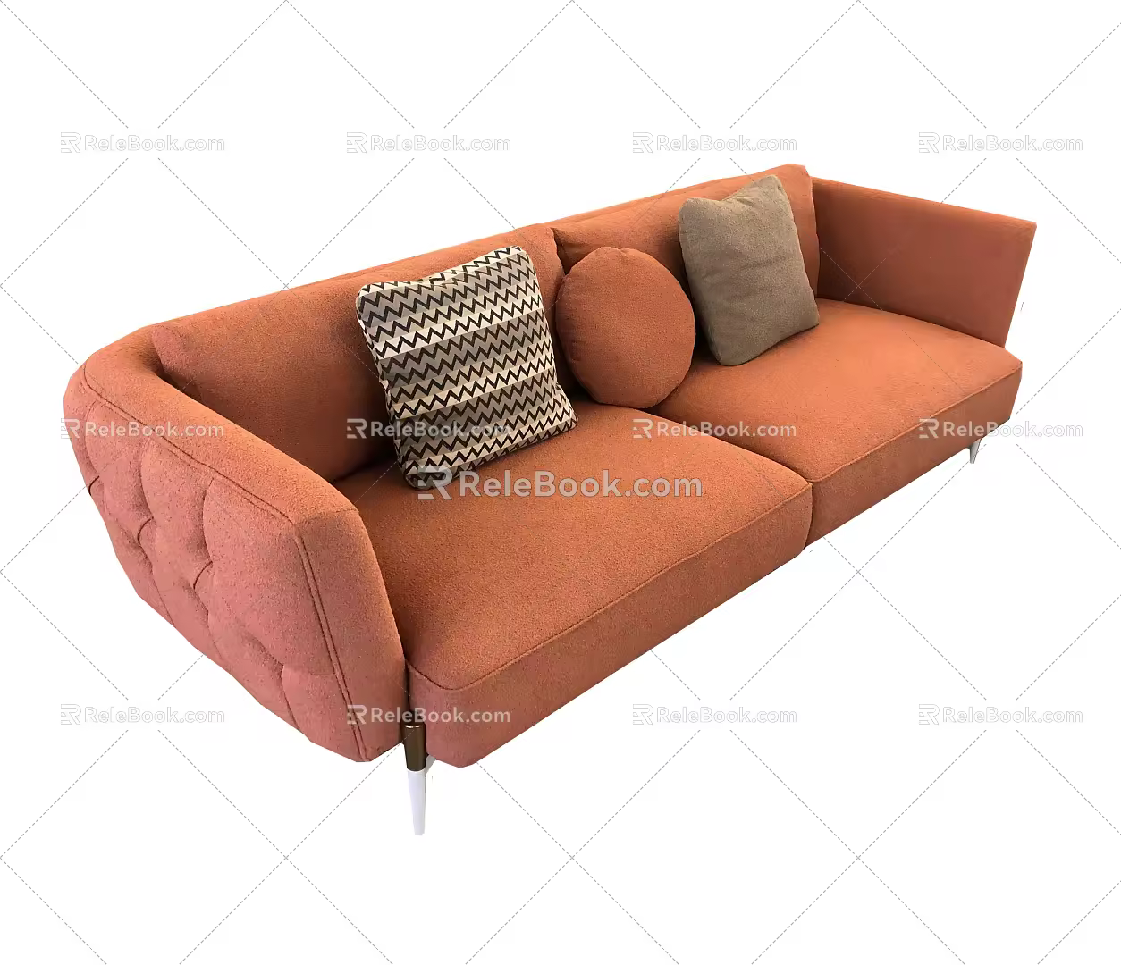 modern double sofa 3d model