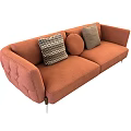 modern double sofa 3d model