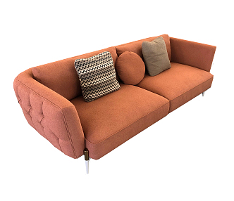 modern double sofa 3d model