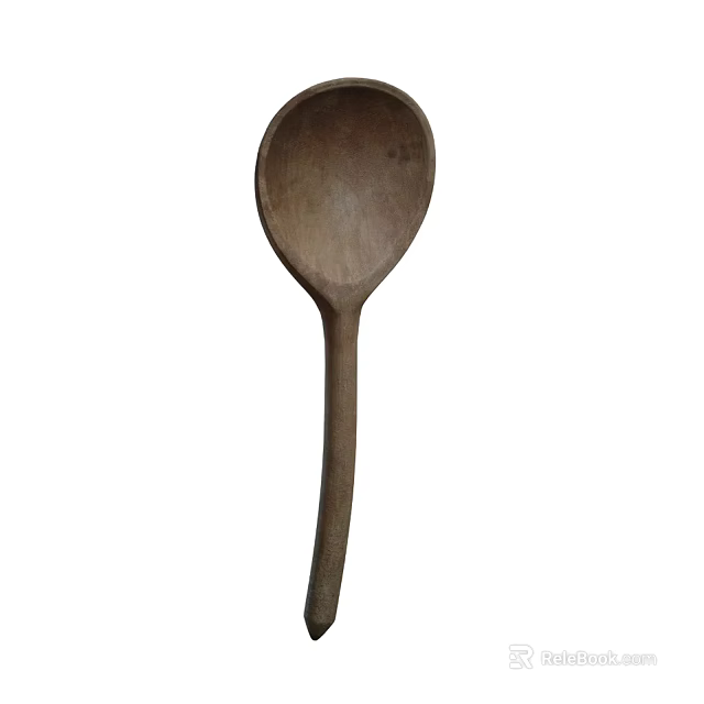 Natural Wooden Spoon Tableware Set For Kitchen Cooking And Serving Tools 3d model 