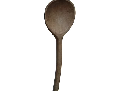 Natural Wooden Spoon Tableware Set For Kitchen Cooking And Serving Tools 3d model