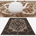 modern square carpet square carpet 3d model