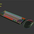 Keyboard Wireless Keyboard Computer Configuration Bluetooth Keyboard Gaming Keyboard Mechanical Keyboard Women's Keyboard 3d model
