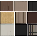 Various Design Wardrobe Door Panels In Different Colors And Materials