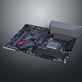 integrated circuit board circuit board integrated circuit integrated circuit integrated block electronic board electronic component electronic part chip 3d model