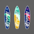 surfboard sea surfboard sports equipment sports equipment surfing equipment 3d model