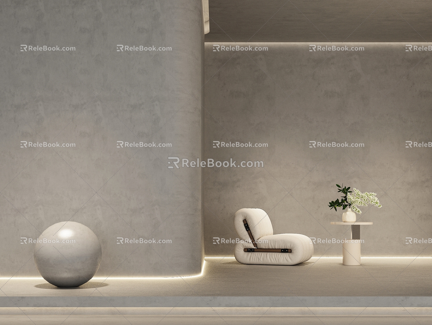 Micro cement paint cement paint wall art paint wall plaster texture paint cement paint 3d model