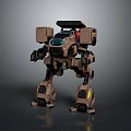Humanoid robot science fiction robot industrial robot intelligent robot 3d model