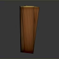 Wooden Outdoor Garden Fence With Cylindrical Posts And Horizontal Rails