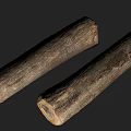 Natural Wooden Logs With Stone-like Texture And Rustic Wood Material For Crafts And Decor