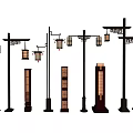Various Styles Outdoor Lights With Lantern Design And Decorative Pillar Posts For Exterior Use