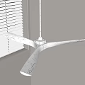 Modern Minimalist Ceiling Fan With Three Blades For Indoor Home Decoration 3d model