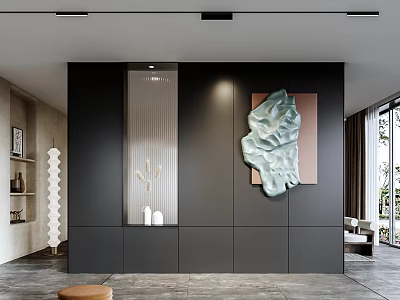 Modern wall decoration partition image wall modeling wall decorative wall 3d model