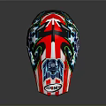Stylish SUOMY Motorcycle Helmet With Colorful Patterns And Star Design