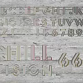 Decorative Lights Featuring Alphabet Letters Numbers And Chill Vision Design