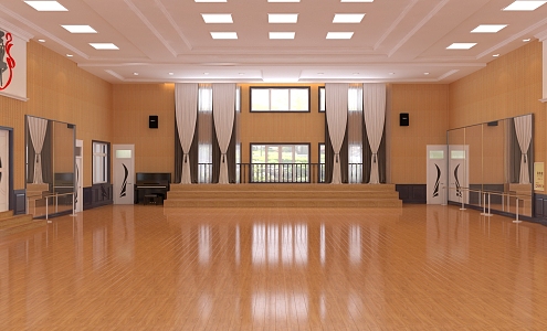 Dance Classroom 3d model