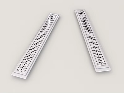 Bathroom Accessories Long Strip Stainless Steel Shower Drains For Floor Drainage 3d model