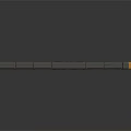 Futuristic Gray Train Model With Orange Stripes And Number 03 Streamlined Design