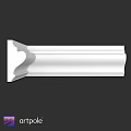White Architectural Molding With Curved Details And Smooth Finish For Interior Decoration