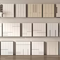 Various Modern Wardrobes Display Featuring Stylish Designs And Functional Storage Options 3d model