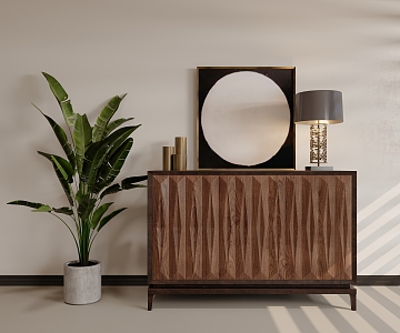 Modern Side Cabinet Sideboard 3d model