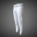 Gray Casual Sweatpants With Elastic Waistband And Cuffed Ankles Design