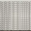 Modern Decorative Room Divider Panels With Grid Patterns Various Styles For Interior Design 3d model