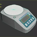 Computer Controlled Digital Electronic Scale with White Body Circular Tray and Blue LCD